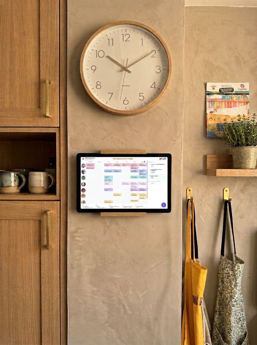 Soporte de pared PLA para tablet — soporte de pared impreso en 3D para tablet de cocina