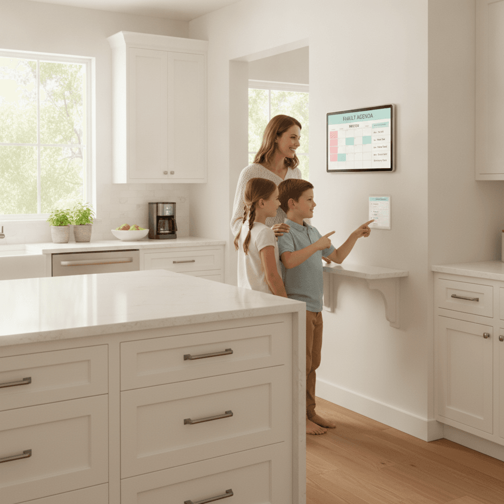 Pantalla Familiar: Cómo Organizar tu Casa con una TV o Tablet en la Cocina